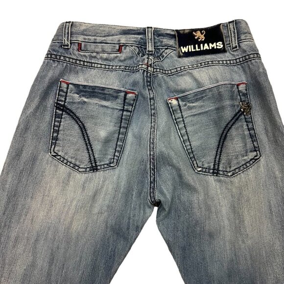 Williams Wilson Italy Women's Baggy Tapered Straight Leg Jeans‎ 26 X 33 - Picture 6 of 9